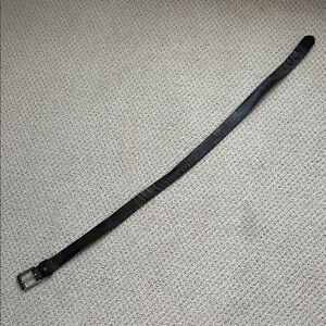 Nixon Camouflage print Leather Belt with Silver Buckle - size large